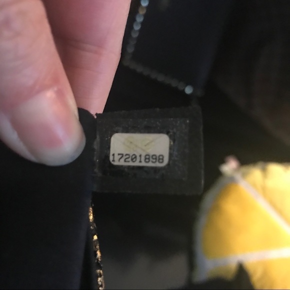 AUTHENTIC CHANEL Mineral Nights Clutch Gold Black Lambskin Wristlet Circa 2012 - Picture 6 of 15